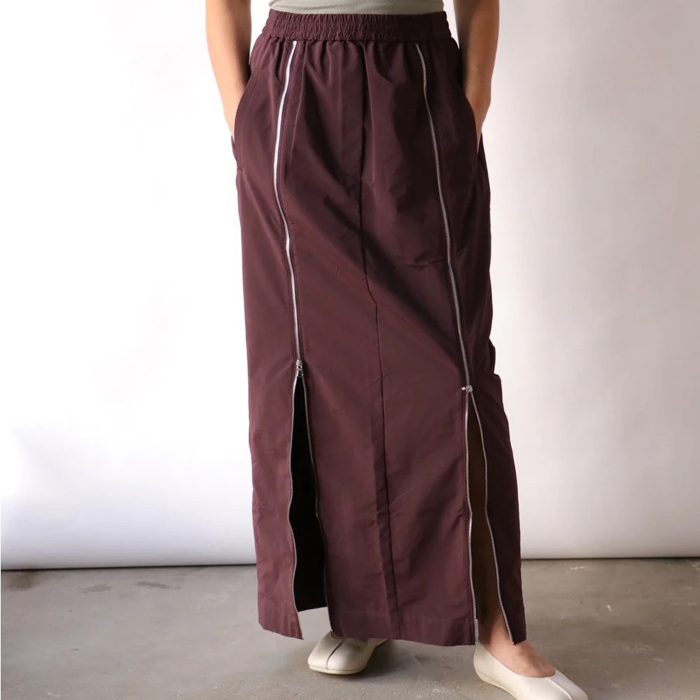 Elegant Brown Maxi Skirt by Tibi